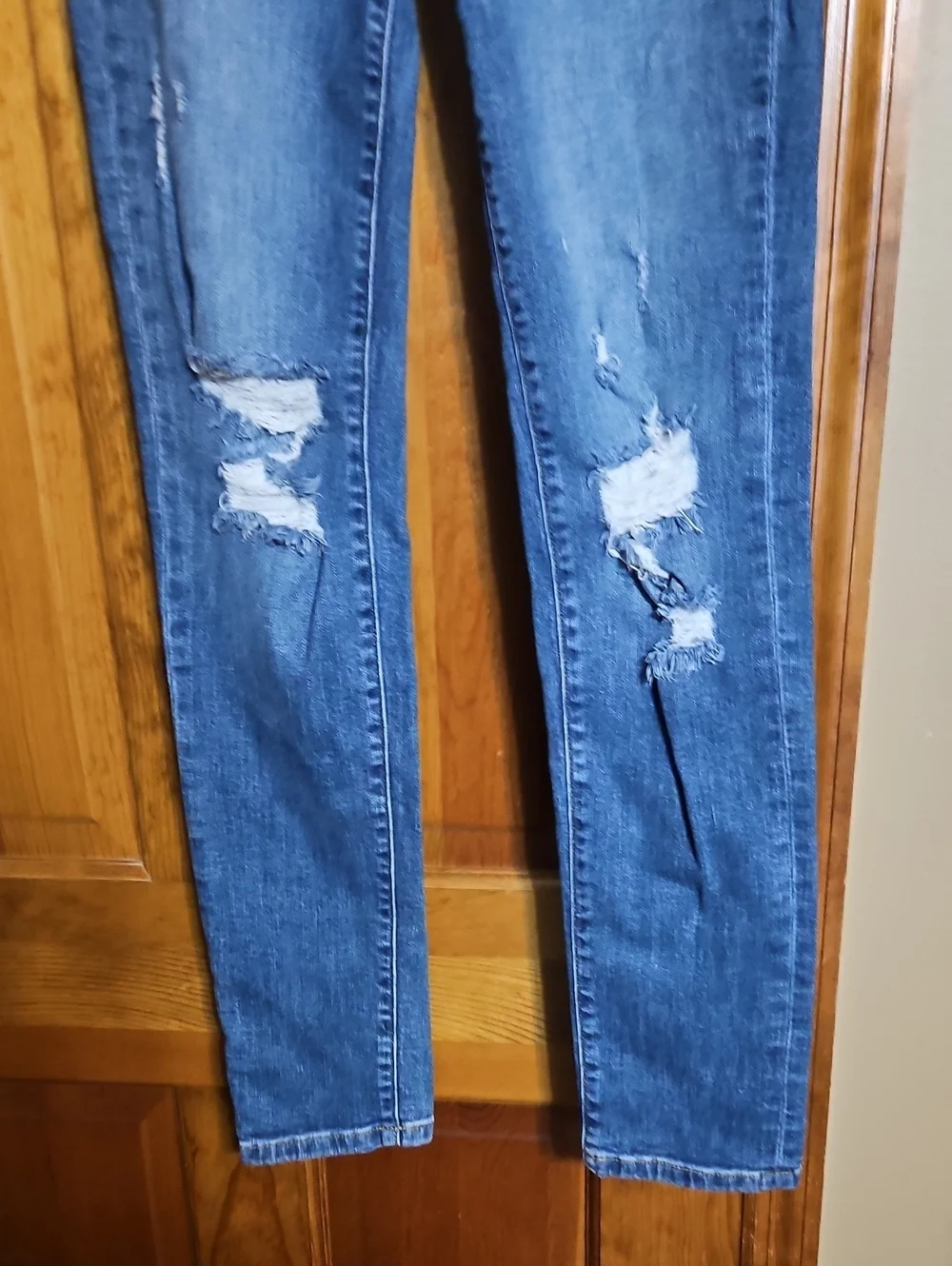 Willow & Root The Mom Fit High-Rise Straight Distressed Jeans
